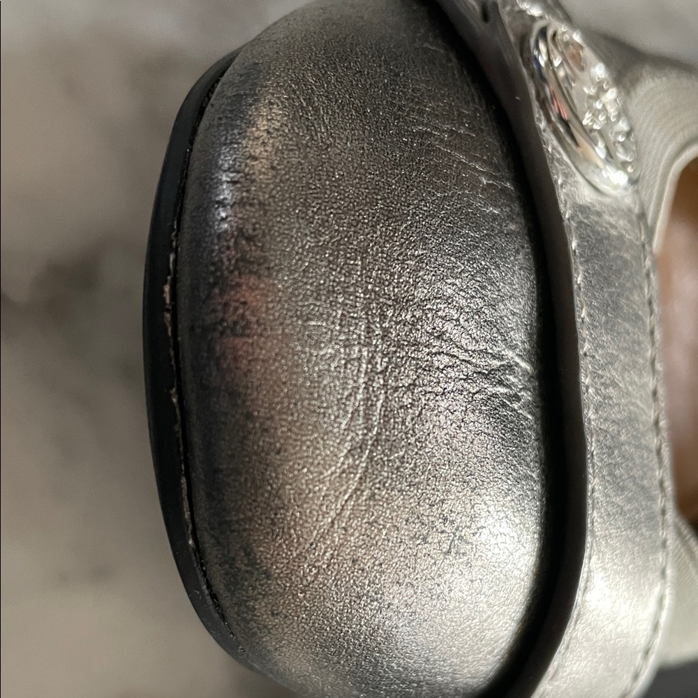 Coach Metallic Silver Women's Flats - Picture 4 of 5